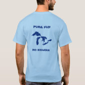 Reiner Spaß, keine Haifische. Farbe T-Shirt (Rückseite)
