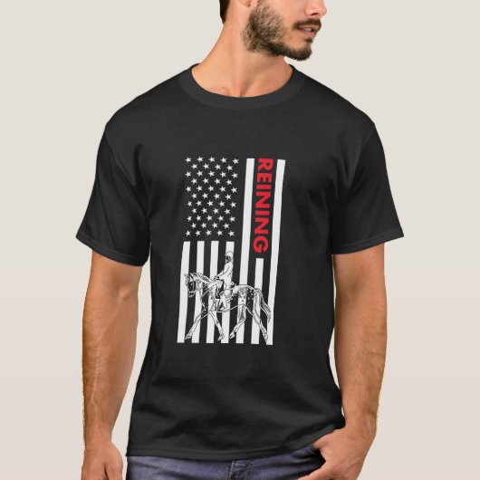 Reiner Us Flag Reining T-Shirt (Vorderseite)