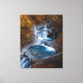 Reiner Wasserfall Stream Fantasy Landschaft Leinwanddruck (Vorderseite)