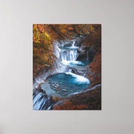 Reiner Wasserfall Stream Fantasy Landschaft Leinwanddruck