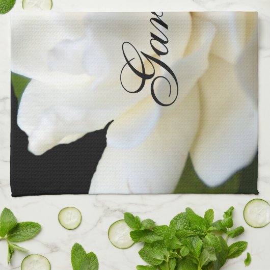 Reiner weißer Gardenia 2 Handtuch (Gefaltet)