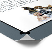 Reiner Welpe | Spätes Nachttaucher Kinderduschensp Poster (Ecke)