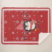 Reiner Winterfreund mit Pinguin und Schnee Sherpa Sherpadecke (Vorderseite (Horizontal))