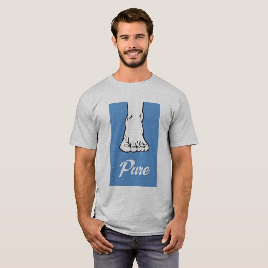 Reines barfüßig T-Shirt (Vorne ganz)