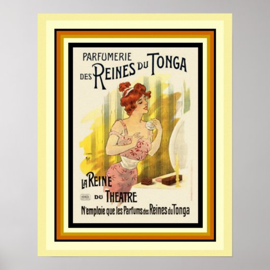 Reines Du Tonga Parfum French Ad Poster 16 x 20 (Vorne)