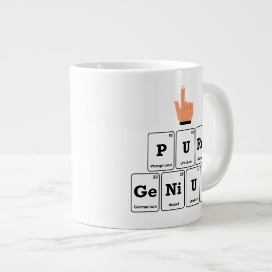 Reines Genie Jumbo-Tasse (Vorderseite Rechts)