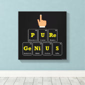 Reines Genie Leinwanddruck (Insitu (Holzboden))