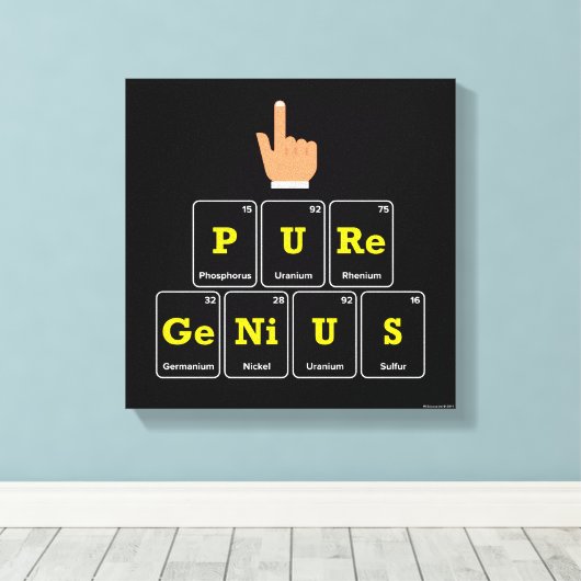 Reines Genie Leinwanddruck (Insitu (Holzboden))