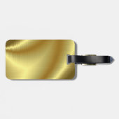 Reines Gold Gepäckanhänger (Rückseite horizontal)