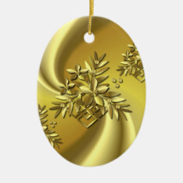 Reines Gold Keramikornament