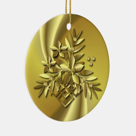 Reines Gold Keramikornament (Rechts)