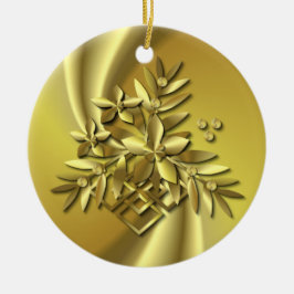 Reines Gold Keramikornament