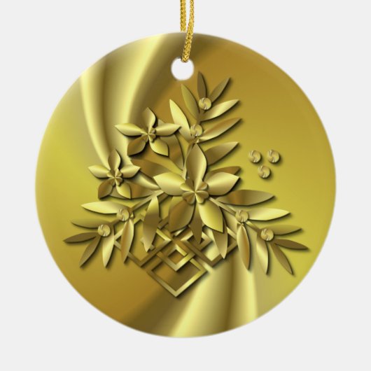 Reines Gold Keramikornament (Vorne)