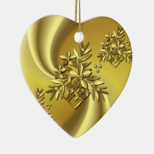 Reines Gold Keramikornament (Rechts)