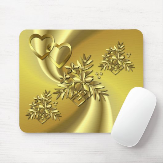 Reines Gold Mousepad (Mit Mouse)