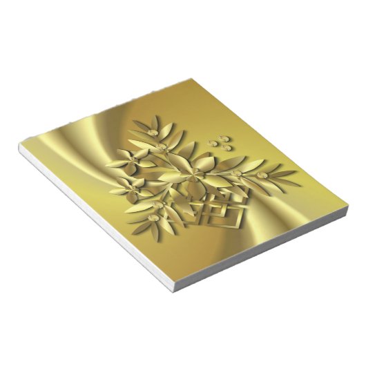 Reines Gold Notizblock (angewinkelt)