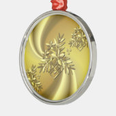 Reines Gold Silbernes Ornament (Links)