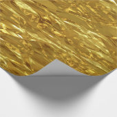 REINES GOLDfolie Muster + Ihr Text/Foto Geschenkpapier (Ecke)