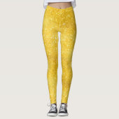 REINES GOLDGlitzern-Muster + Ihr Text/Foto Leggings (Vorderseite)