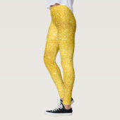 REINES GOLDGlitzern-Muster + Ihr Text/Foto Leggings (Links)