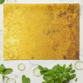 REINES GOLDmuster/Goldblatt Handtuch (Gefaltet)