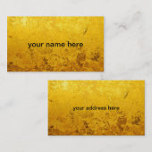 REINES GOLDmuster/Goldblatt Visitenkarte (Vorne/Hinten)
