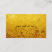 REINES GOLDmuster/Goldblatt Visitenkarte (Rückseite)