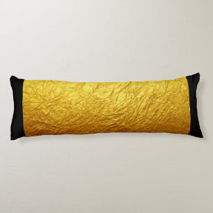 REINES GOLDpapier Muster + Ihr Text/Foto Seitenschläferkissen