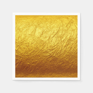 REINES GOLDpapier Muster + Ihr Text/Foto Serviette
