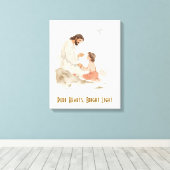 Reines Herz, helles Licht Leinwanddruck (Insitu (Holzboden))