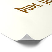 Reines Herz, helles Licht Poster (Ecke)