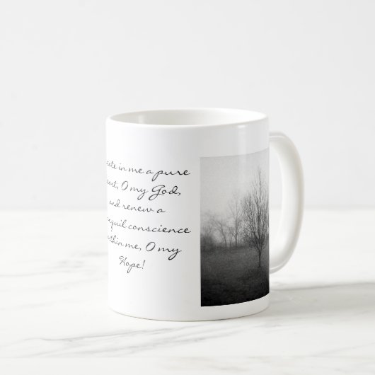 Reines Herz Kaffeetasse (VorderseiteRechts)