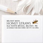 Reines Honigstrohrot mit Biene (Insitu)