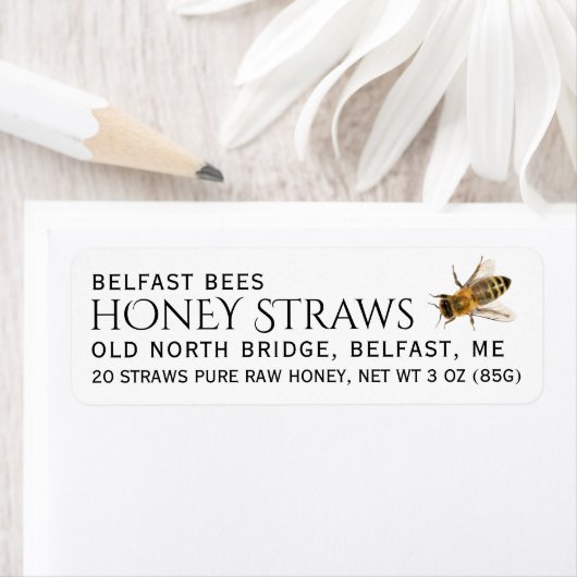 Reines Honigstrohrot mit Biene (Insitu)