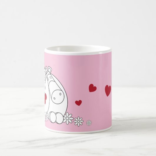 Reines Impossimals® - hübsches Rosa Kaffeetasse (Mittel)