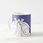 Reines Impossimals® - perfektes Lila Kaffeetasse (Vorderseite Links)