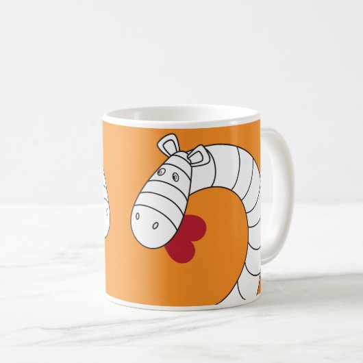 Reines Impossimals® - Squishy Orange Kaffeetasse (VorderseiteRechts)