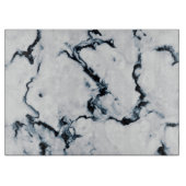 Reines Marmorweißmuster Schneidebrett (Vorderseite)