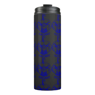 Reines Power Bodybuilding Grafik - Silhouette Fitn Thermosbecher