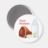 reines Protein Magnet (Vorderseite/Rückseite)