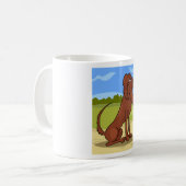 Reines Rasse-Irish-Setter-Hund-Kaffeetasse Kaffeetasse (Vorderseite Links)