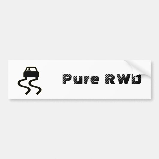 Reines RWD Autoaufkleber (Vorne)