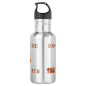 Reines Toilettenwasser Edelstahlflasche (Rückseite)