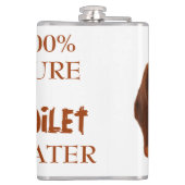 Reines Toilettenwasser Flachmann (Rückseite)