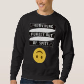 Reines Überleben aus dem spitzigen Apparel Sweatshirt (Vorderseite)