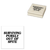 Reines Überleben aus der Gegend Gummistempel (Stempel)