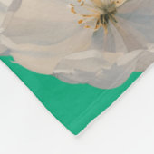 Reinheit der weißen Blume Fleecedecke (Ecke)