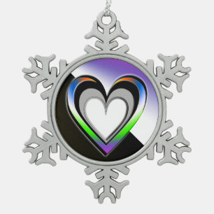 Reinheit Schneeflocken Zinn-Ornament