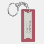 Reinheits-Kontrollen-Schlüsselanhänger Schlüsselanhänger (Vorderseite links)
