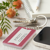 Reinheits-Kontrollen-Schlüsselanhänger Schlüsselanhänger (Vorderseite rechts)